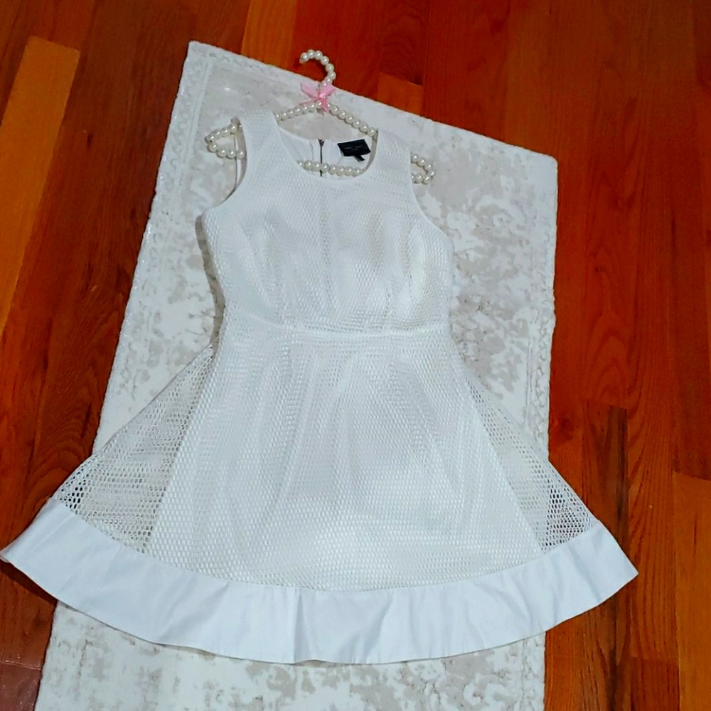 White Mesh Dress